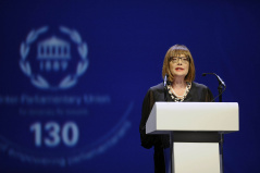 13 October 2019 National Assembly Speaker Maja Gojkovic at the Inaugural Ceremony of the 141st Assembly of the Inter-Parliamentary Union